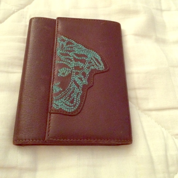 Versace Brown Leather Wallet - Picture 1 of 4